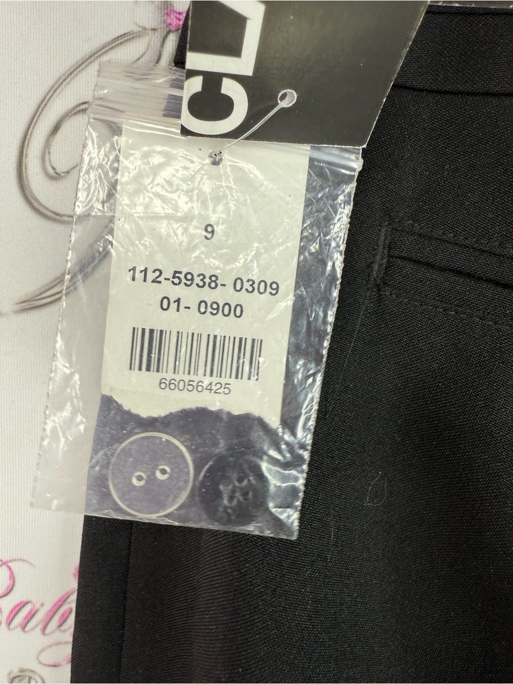 Suzy Shier pants buttons Black Dress Pants flare leg brand new with tags classic - Picture 10 of 15